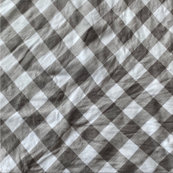 MudPie gray elephants plaid blanket - Picture 7 of 10